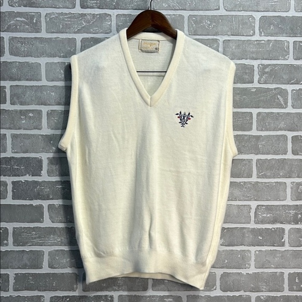 VTG Hogan Traverse City Country Club Sweater Vest XL USA Made Golf Grandpa Core - Picture 2 of 7